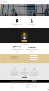 Canary Capital Home Page Web Design